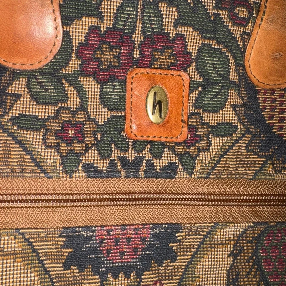Vintage Hartmann Tapestry Garment Bag Suiter Travel Bag Paisley Floral USA